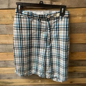 Mens Size 42 Sun River Plaid Shorts
